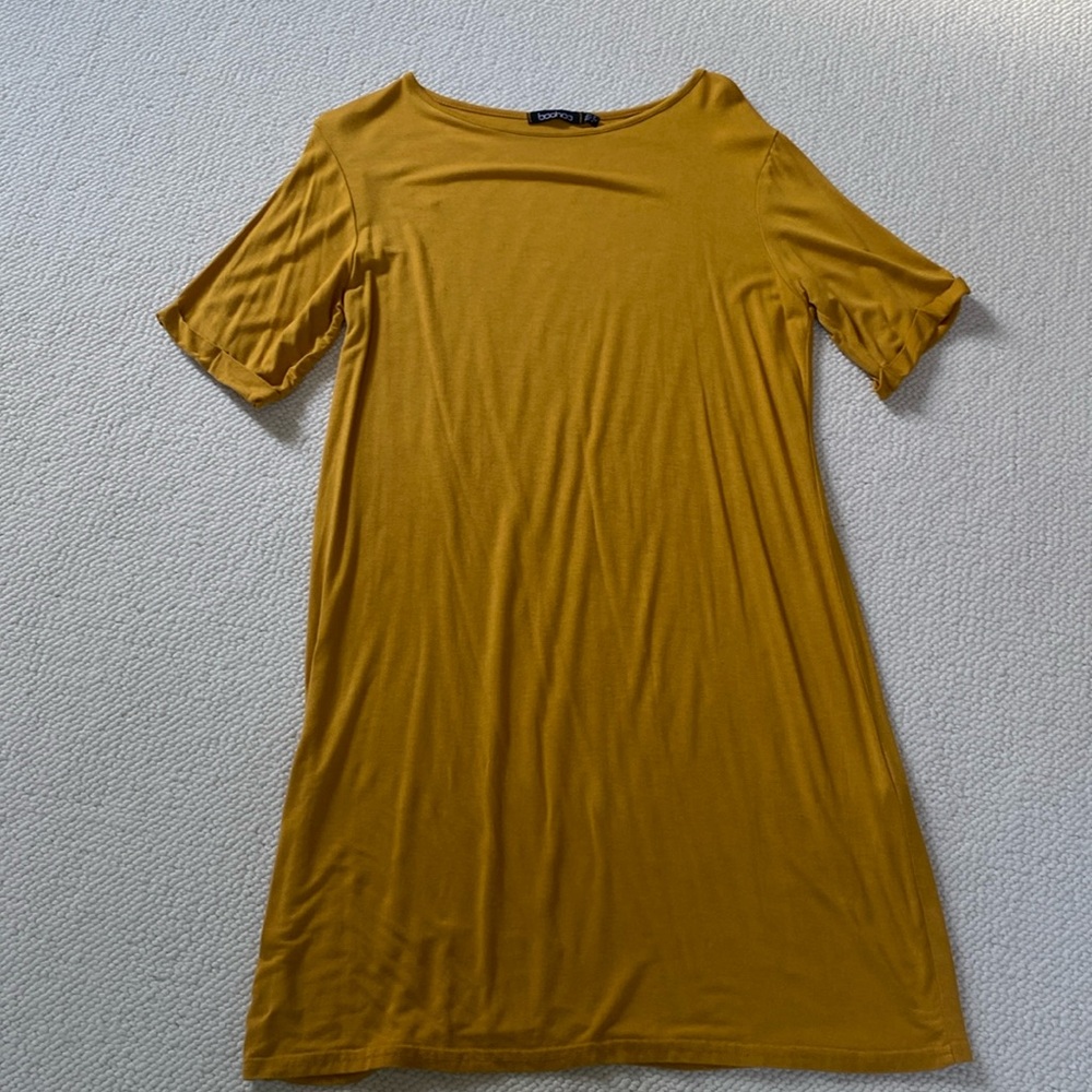 Yellow T-shirt Dress